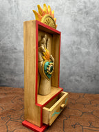 Retablo with drawer “Mano Corazon”