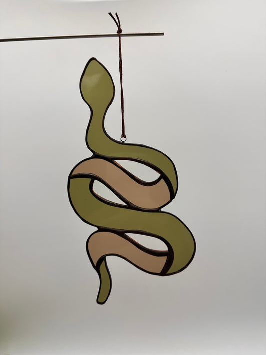 Snakes - stained glass