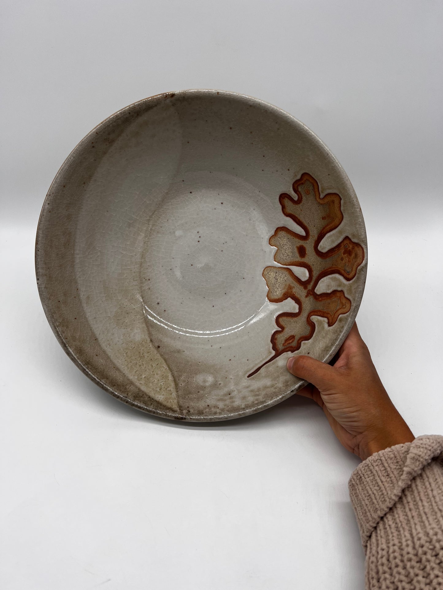 Salad bowl ~ Large size ~ Oak Leaves