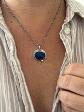 Load image into Gallery viewer, Lapis Lazuli &amp; Sterling Silver ~ Sunset Necklace
