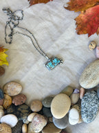 Black Jack Turquoise & Sterling Silver Necklace