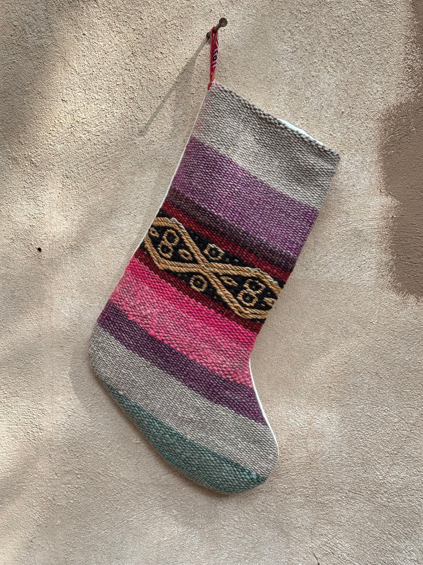 Stockings - solid color back - upcycled Andean Textiles