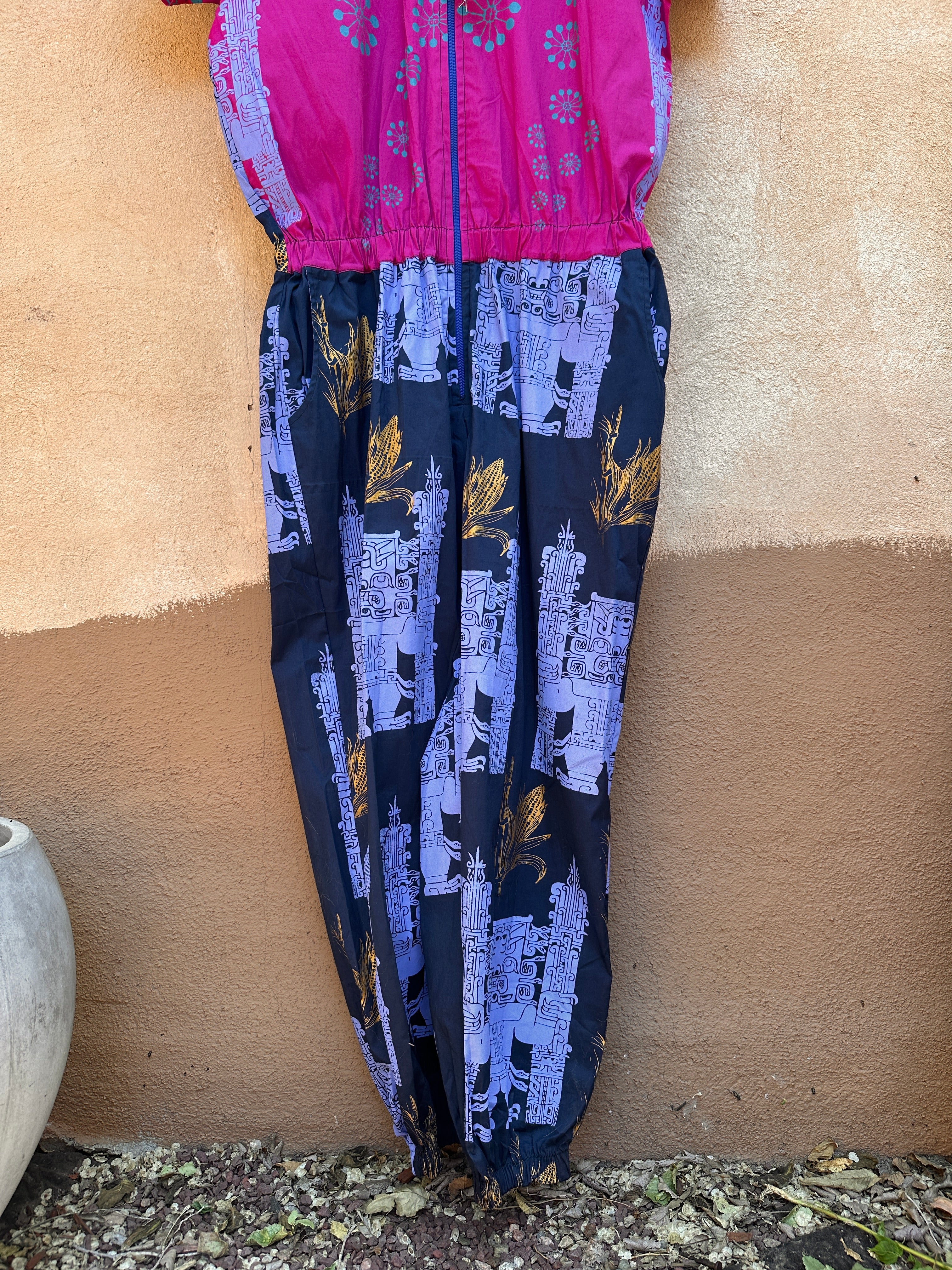 Screenprinted jumpsuit ~ X-Large