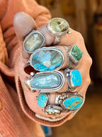 Labradorite and Sterling Silver Ring - size 7