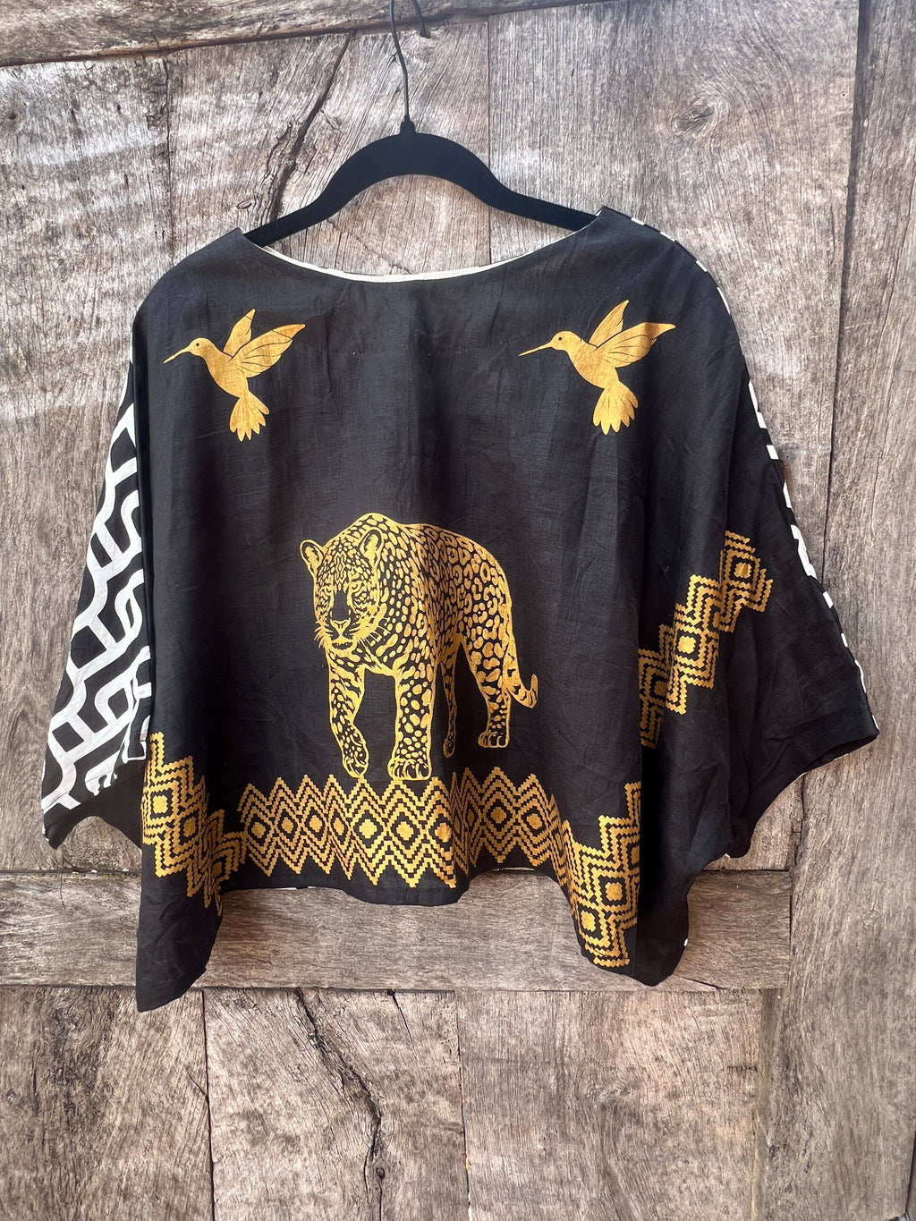 Screenprinted Draped Top • One Size Fits All
