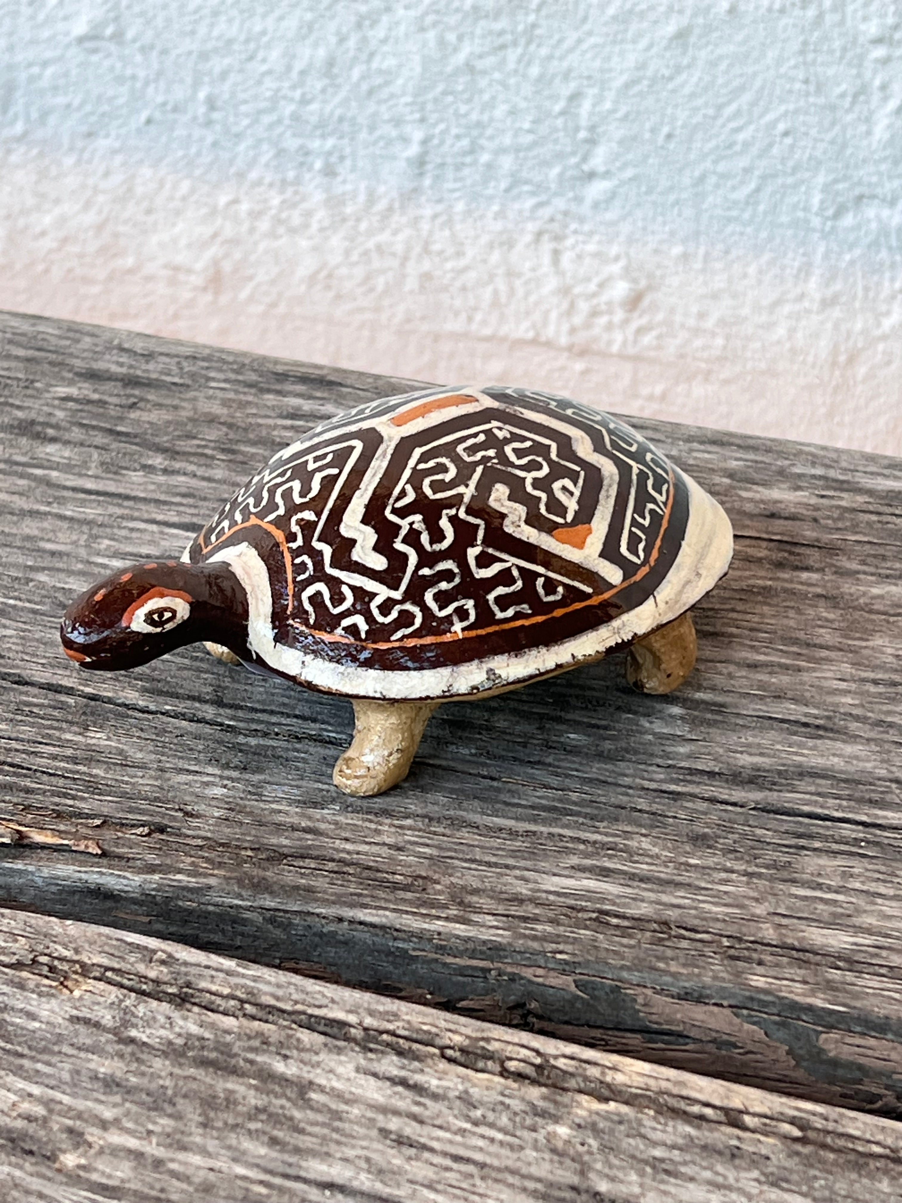 Shipibo Ceramic Turtle - three versions