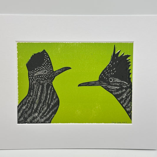 Double roadrunner ~ green ~ 8x10