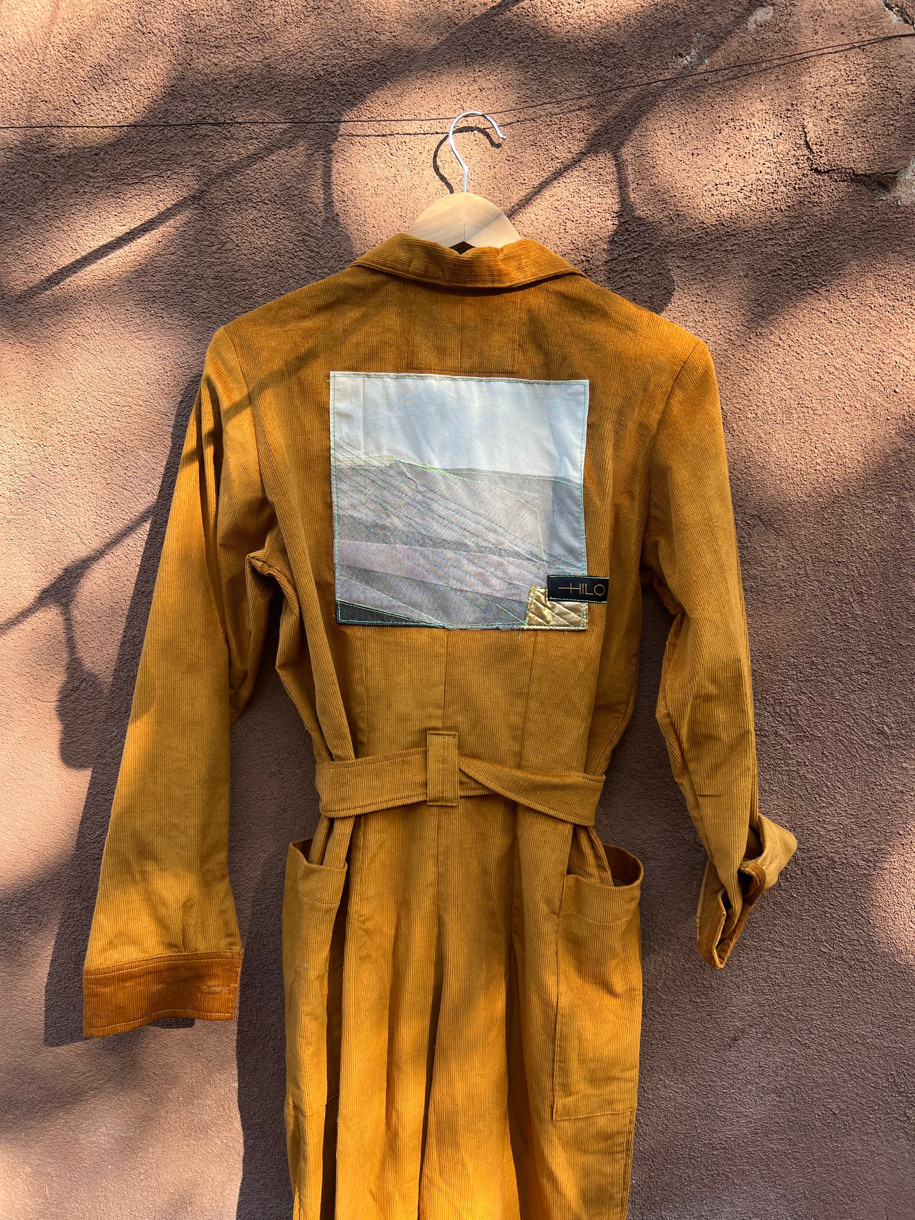 Jumpsuit - Mustard Corduroy - long sleeves