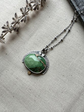 Load image into Gallery viewer, Australian Variscite  ~ Sunset Necklace ~ Sterling Silver &amp; 22k gold
