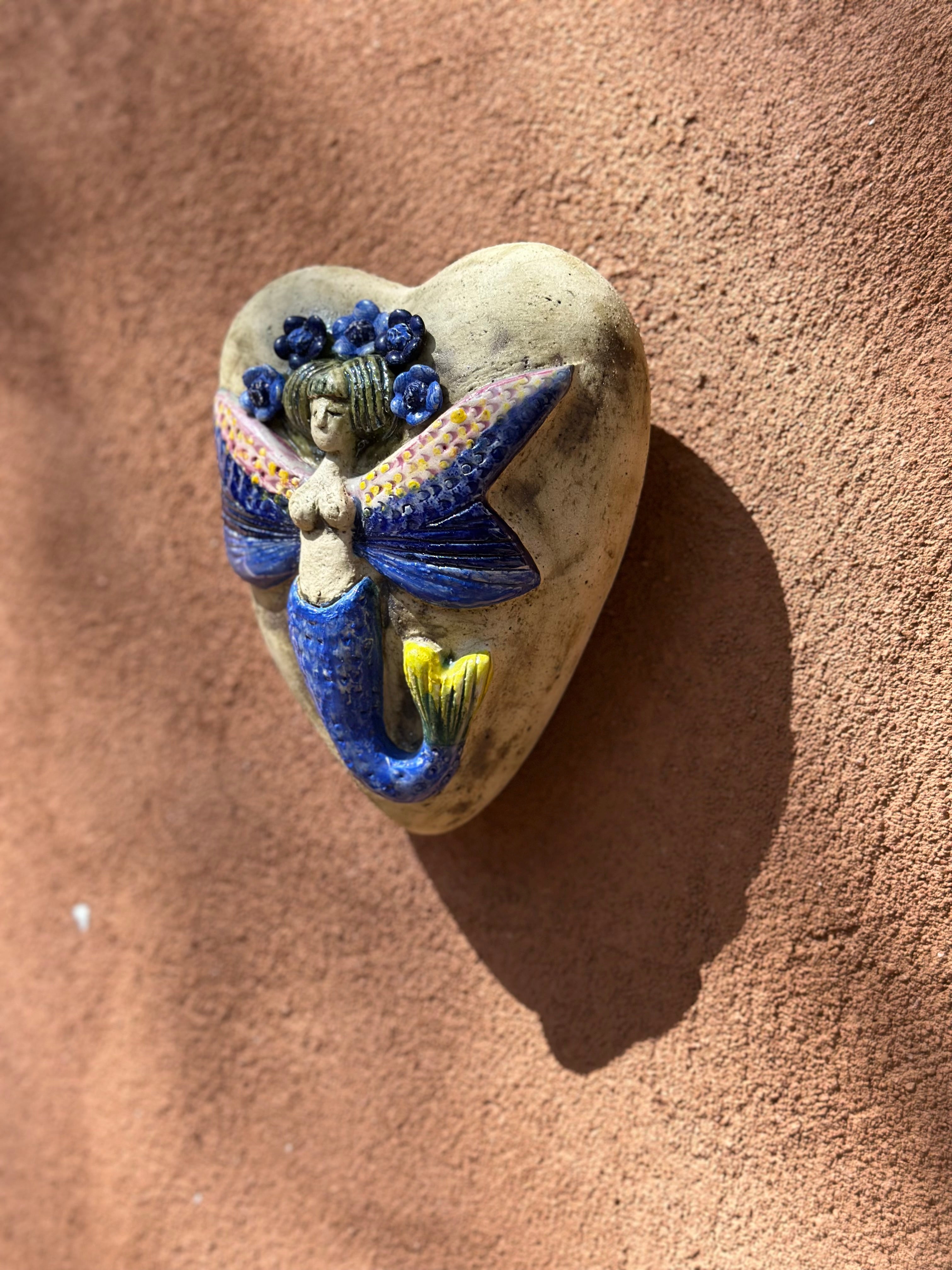 Ceramic Heart with Mermaid Wall Art - Limited Edition