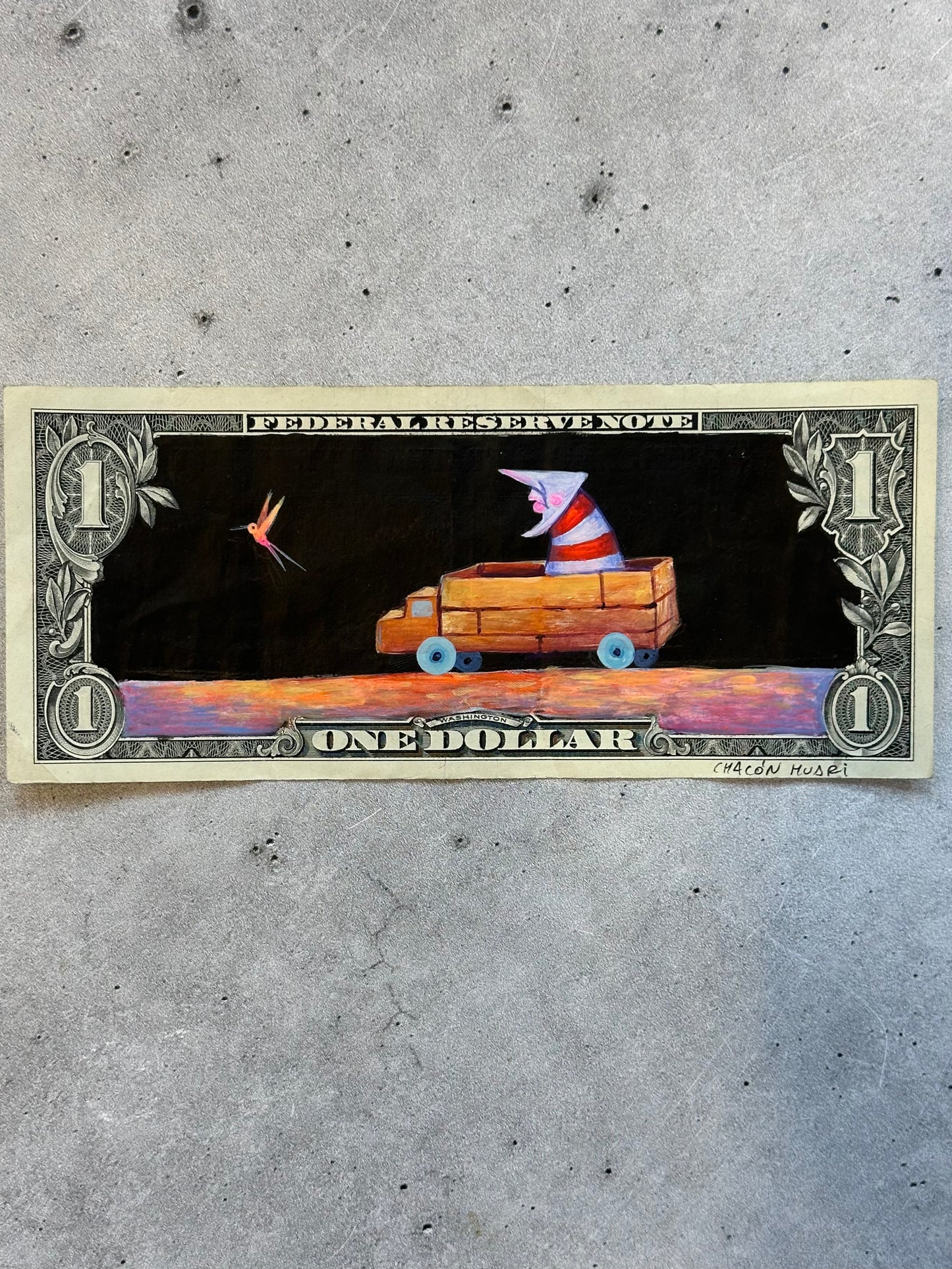 Dollar Migrante - Original illustrations - Framed