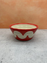 Load image into Gallery viewer, Red &amp; white Cereal Bowl - Porcelain

