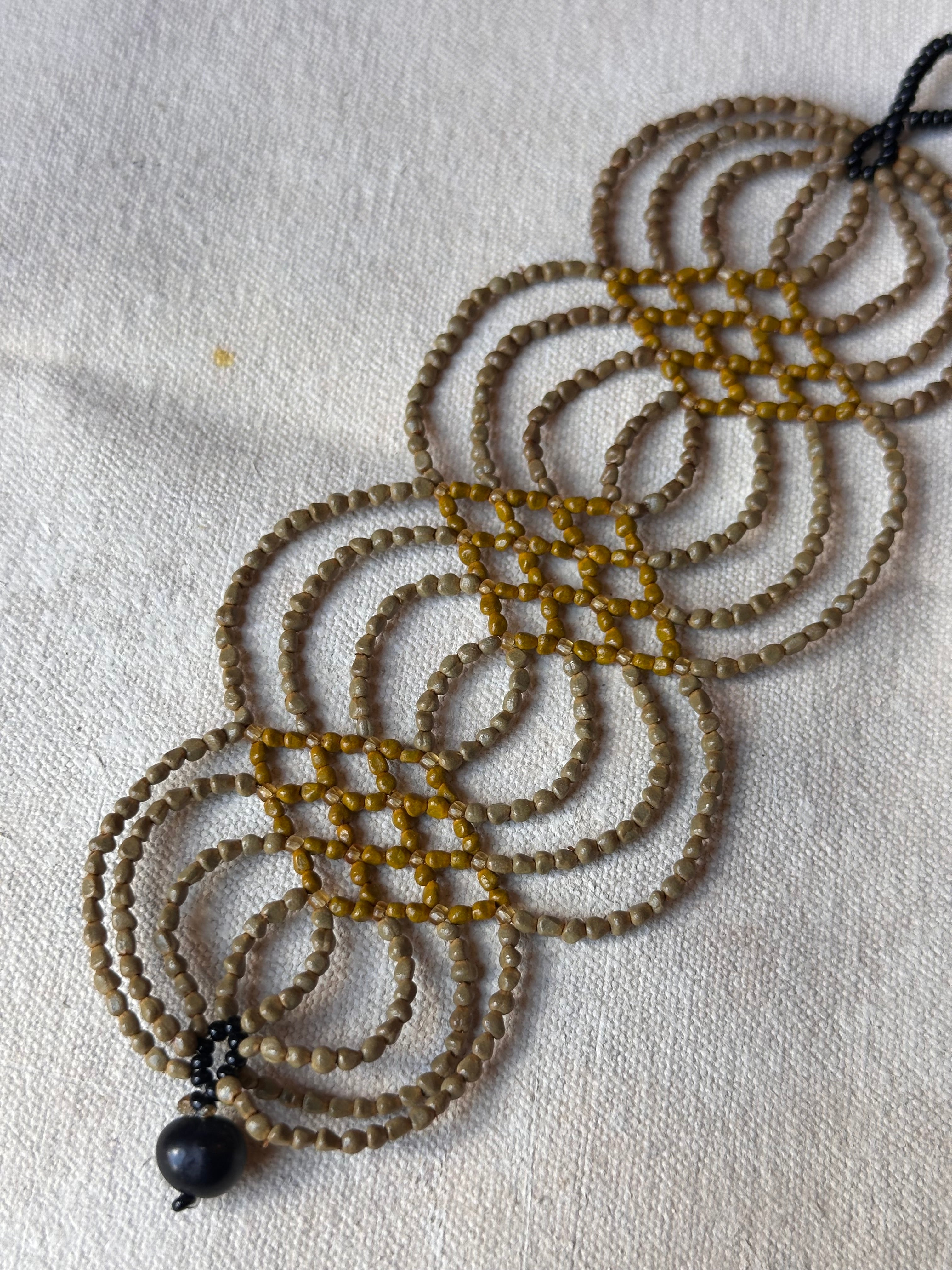 Bracelet Ikish - Sand & Mustard