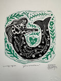 Proctectora - Linocut 9.5”x12.5”