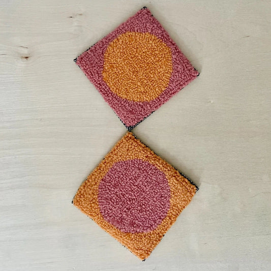 Coasters - salmon & melon