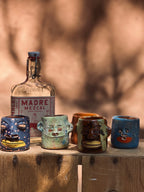 Face Mezcal Cups - Red clay