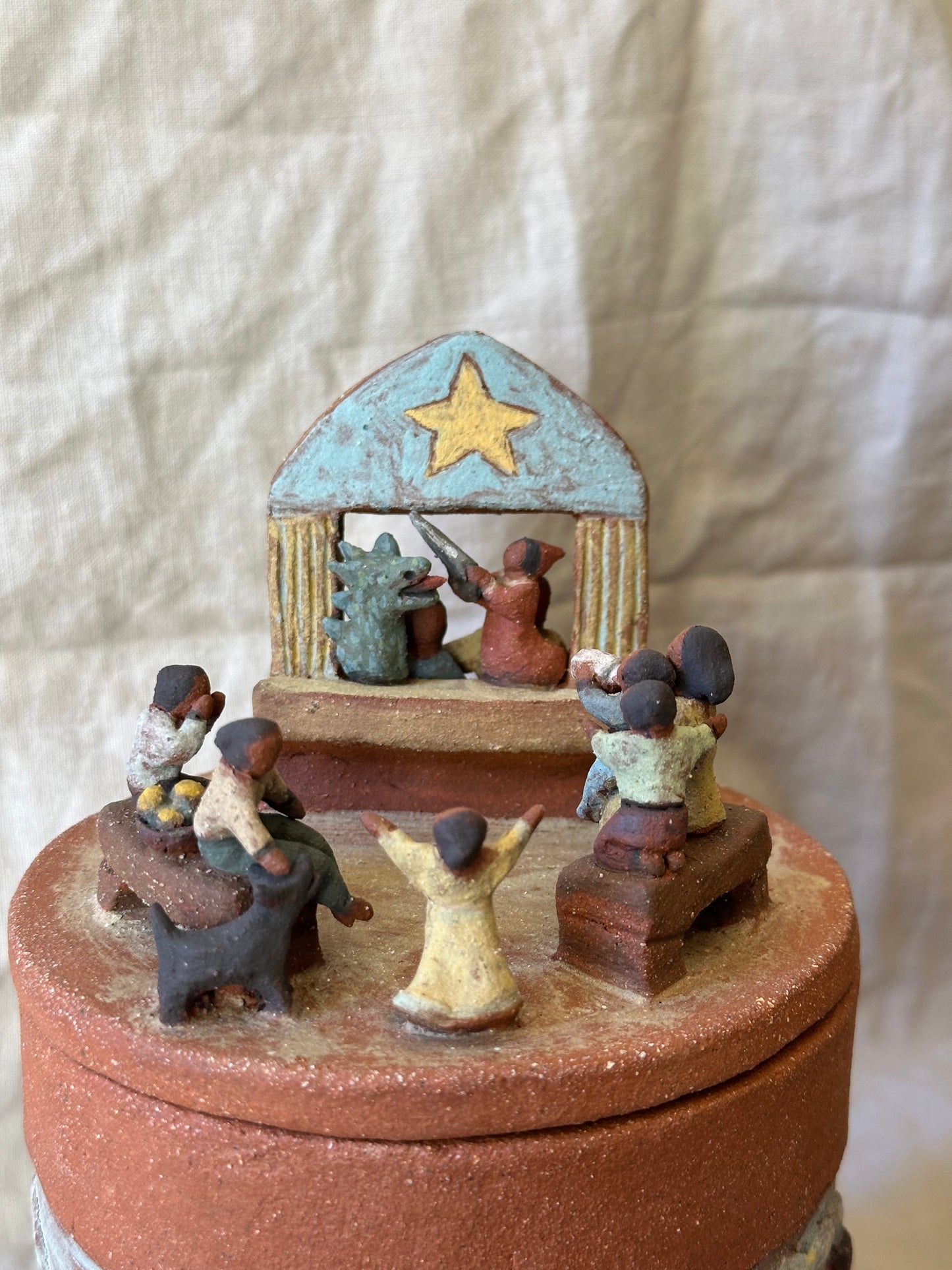 Ceramic Scultural Jar - Large and Small