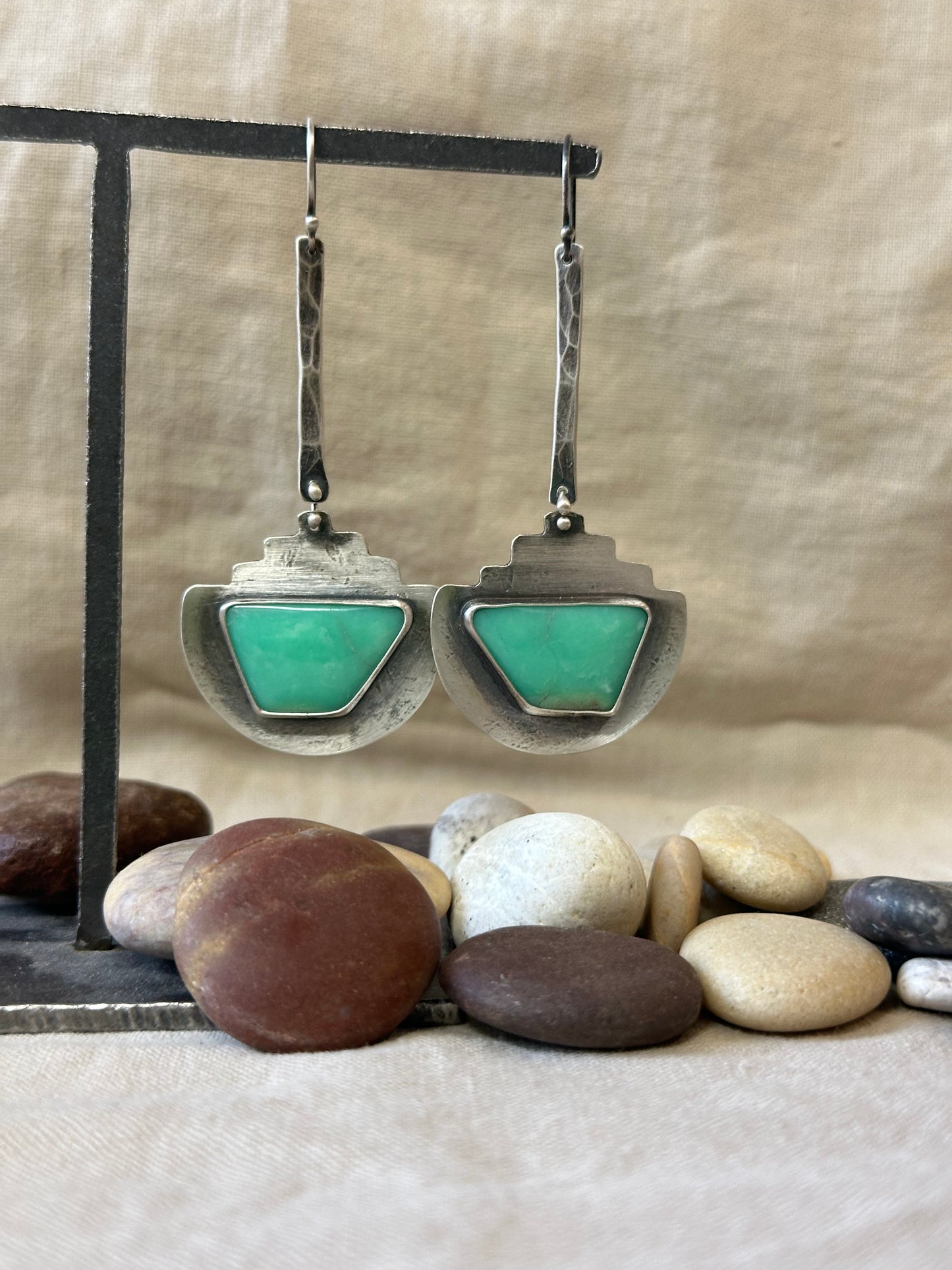 Variscite & Sterling Silver ~ Earrings