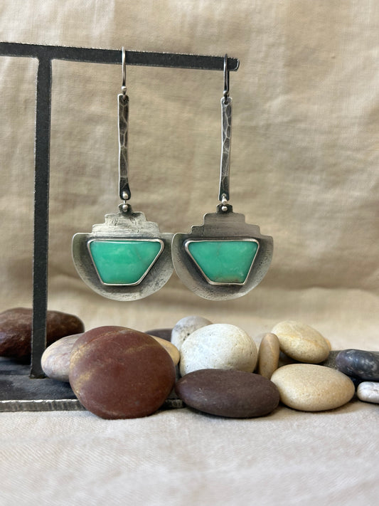 Variscite & Sterling Silver ~ Earrings