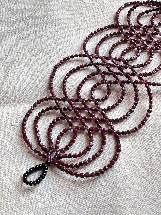 Bracelet Ikish - burgundy