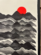 Cordillera - Lino Print 21” x 12”