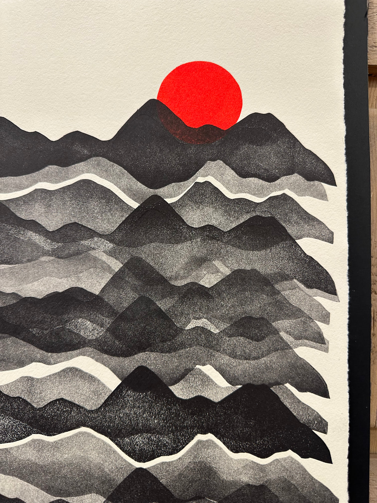 Cordillera - Lino Print 21” x 12”