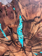 Peppercorn and turquoise wall hanging
