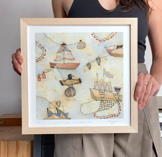 Bird on Buoy - Limited Edition - Print 12”x12”