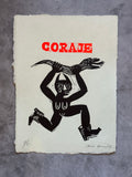 Diabla Coraje - Lino Print 8.5” x 11”