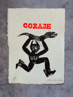 Diabla Coraje - Lino Print 8.5” x 11”