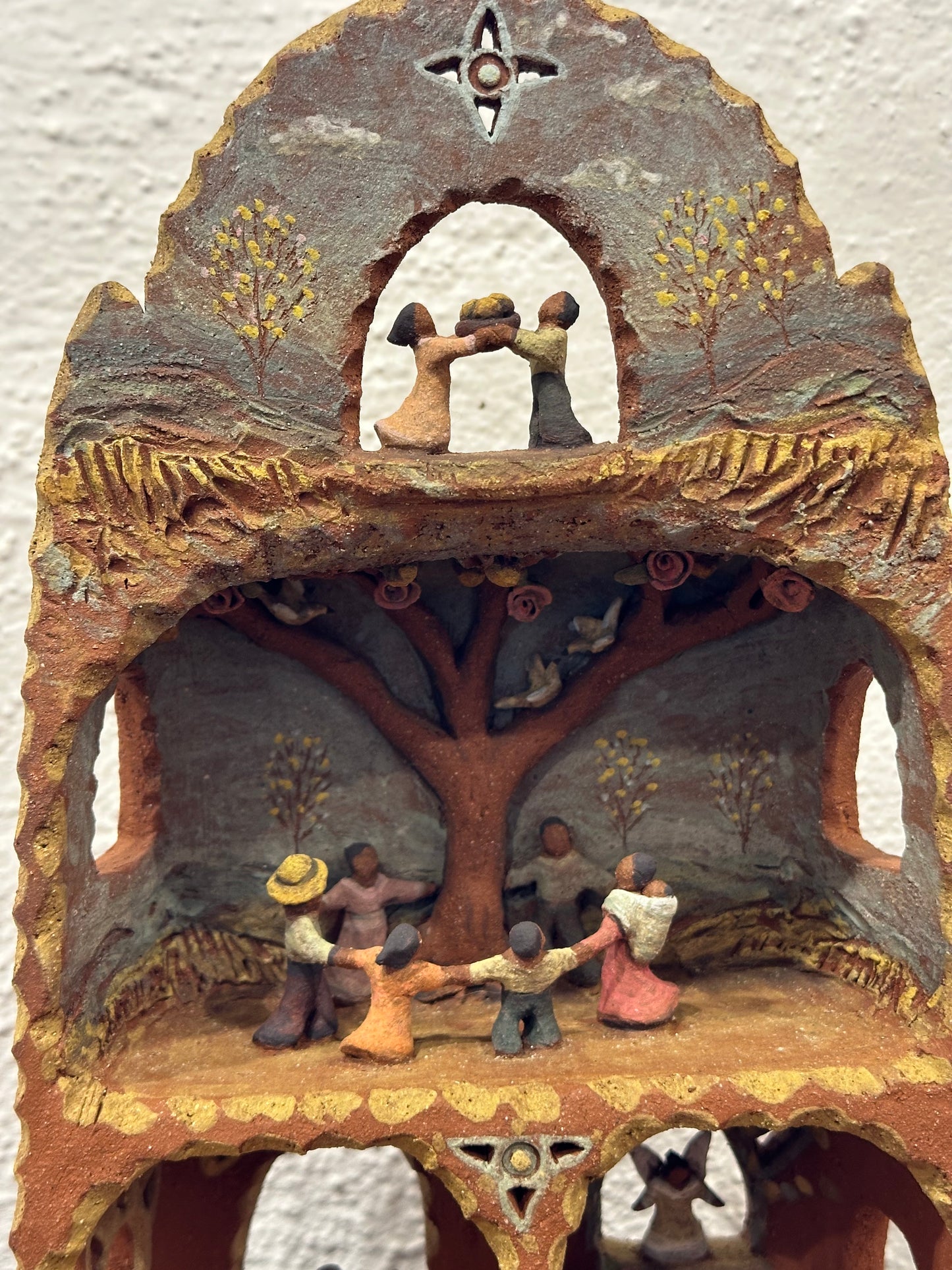 Family Time Altar - Clay Sculptural Piece