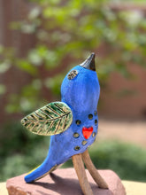 Load image into Gallery viewer, Hummingbird Sitting ~ Blue
