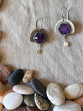 Amethyst & Sterling Silver Earrings