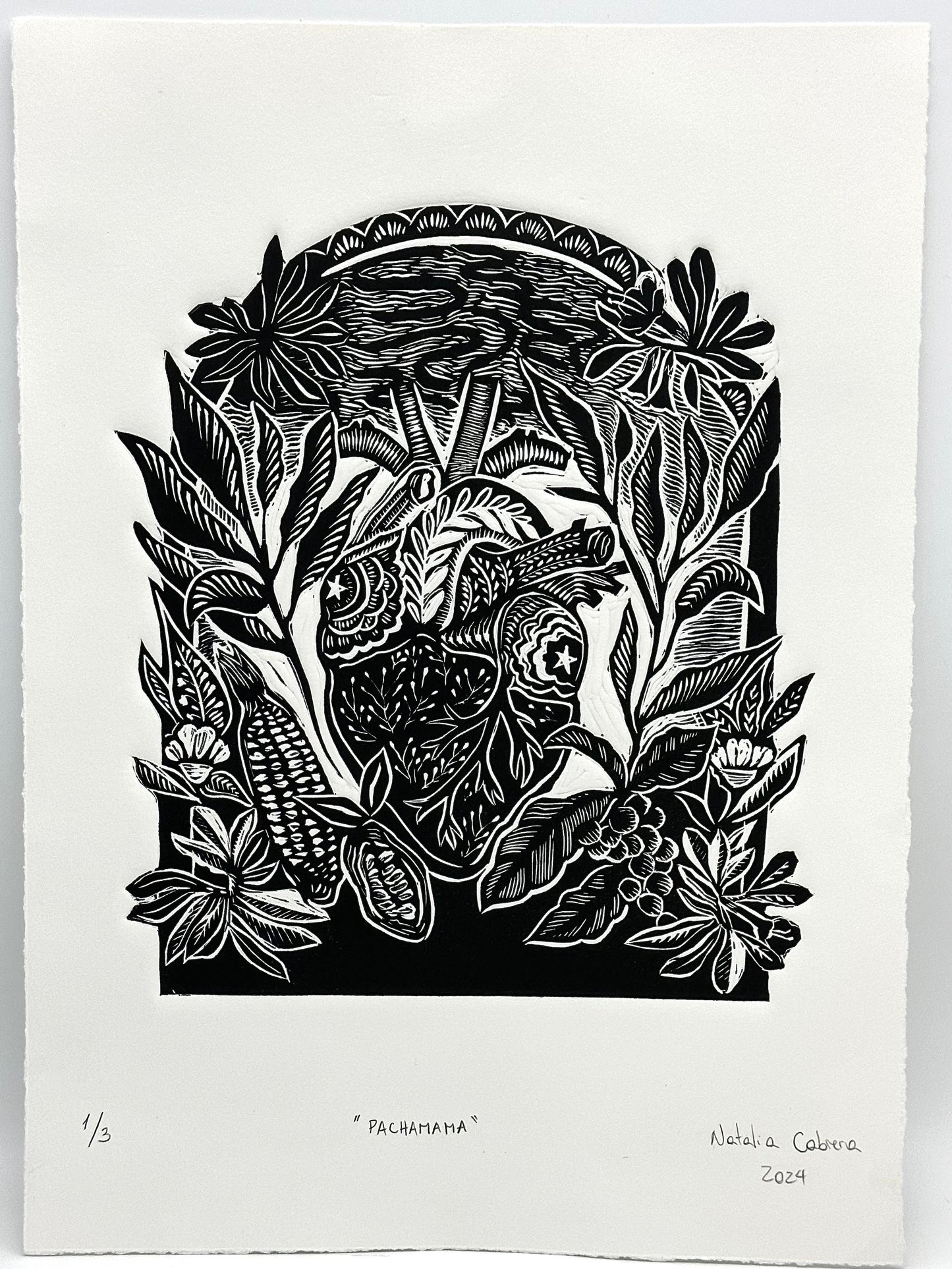 Pachamama - Lino Print