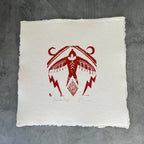 Thunderbird - Block Print 8” by 8”