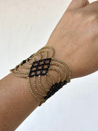 Bracelet Ikish - Sand & Black