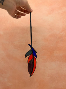Ruffled Feather - stained glass