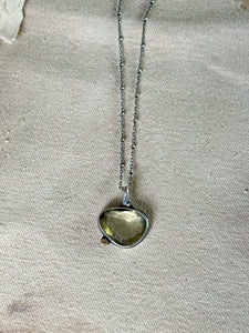 Lemon Quartz & Sterling Silver ~ Necklace