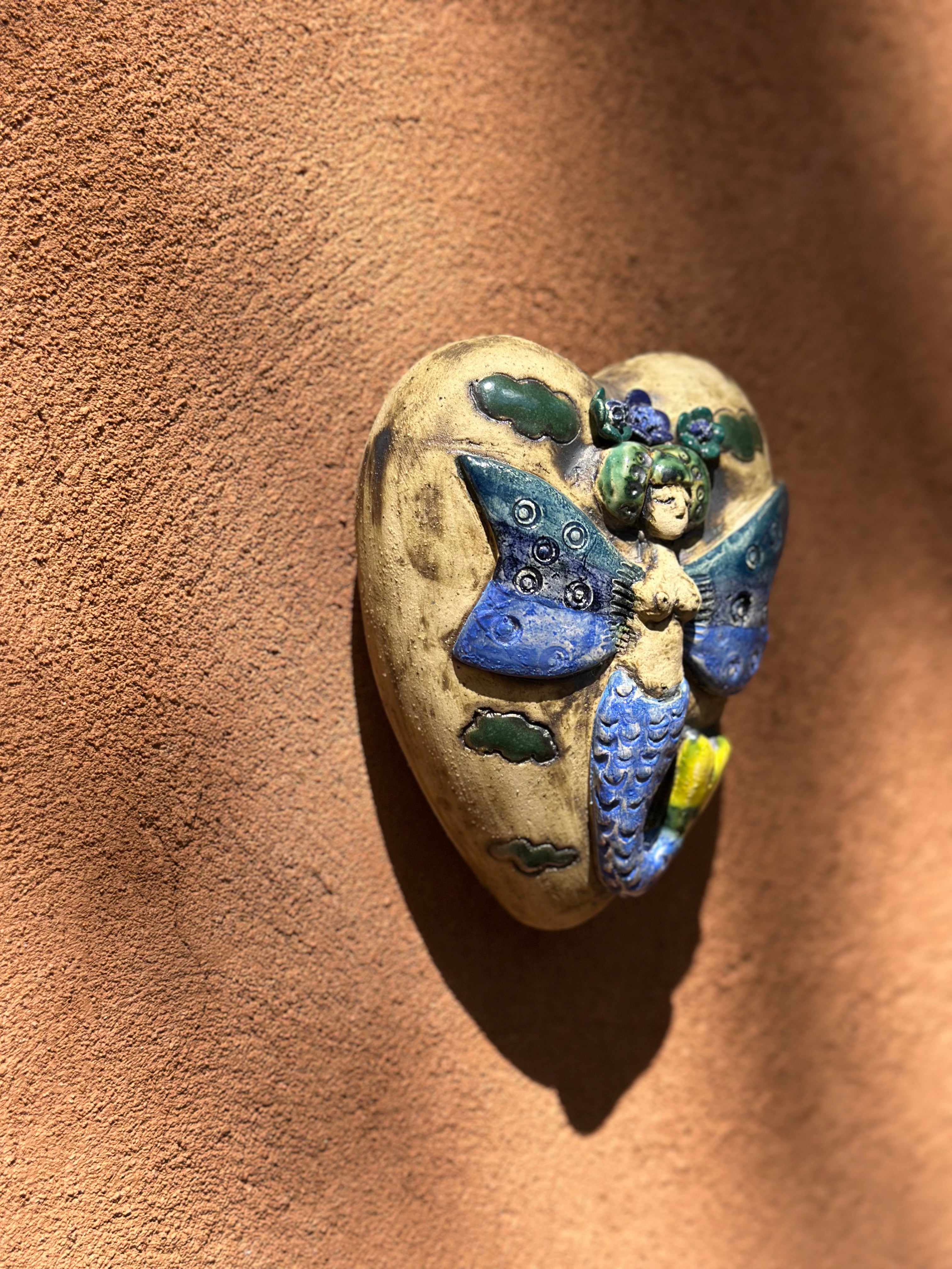 Ceramic Heart with Mermaid Wall Art - Limited Edition