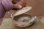 Bird Clay Bowl ~ with lid