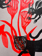 Sin Titulo 2 - Papel Ceiba - Lino Print 12" x 15”