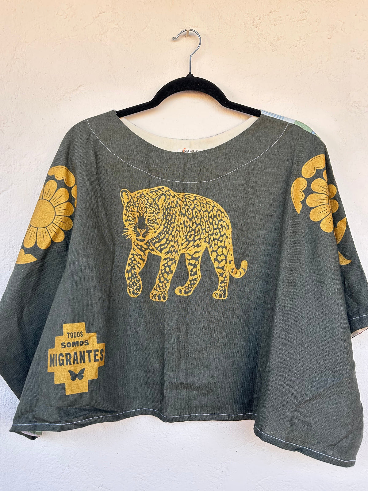Screenprinted Draped Top • One Size Fits All