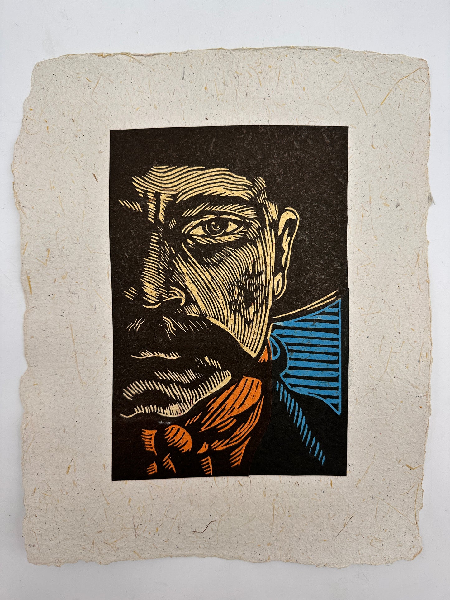 Lino prints with envelope ~ 12” x 9.25”