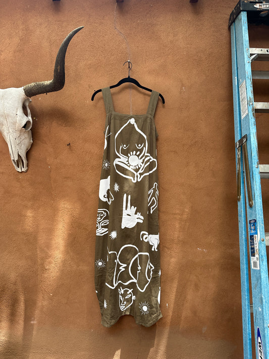 Maxi dresses - Screen Printed Wearable - Small