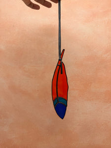 Feather - stained glass