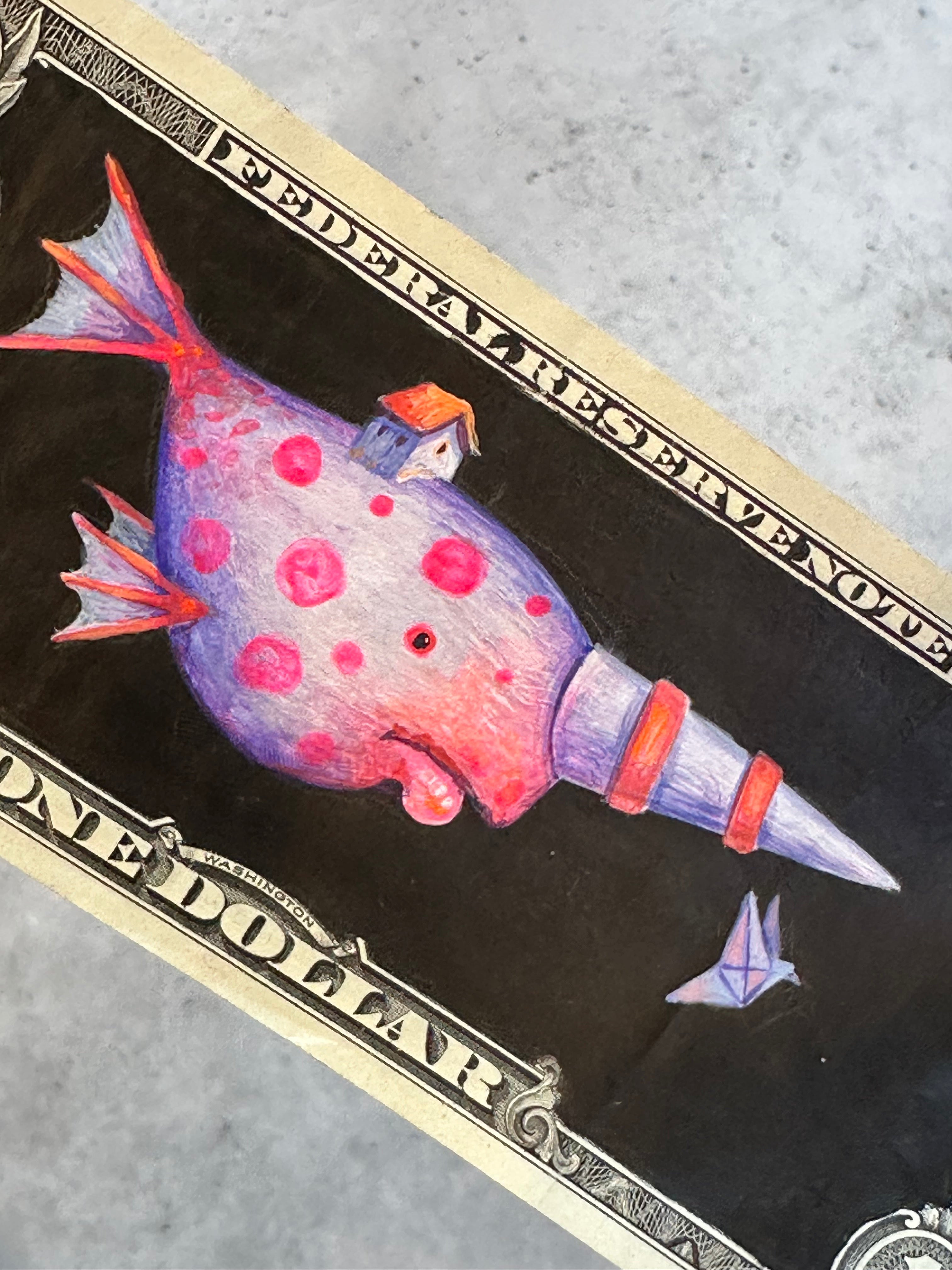 Dollar Migrante - Original illustrations - Framed