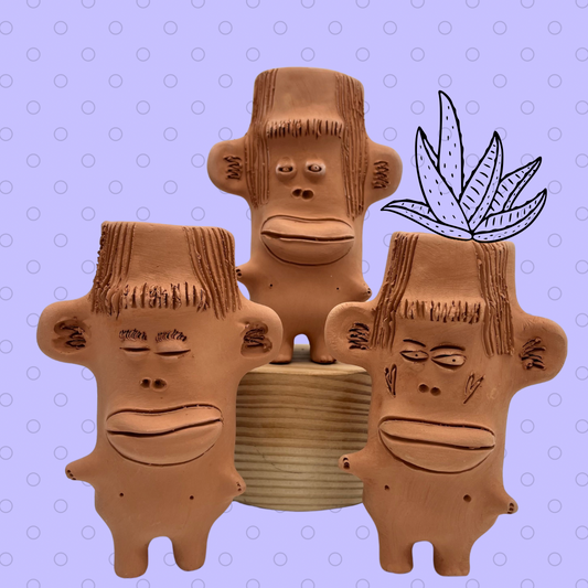 Terracota face planter ~ Marianito