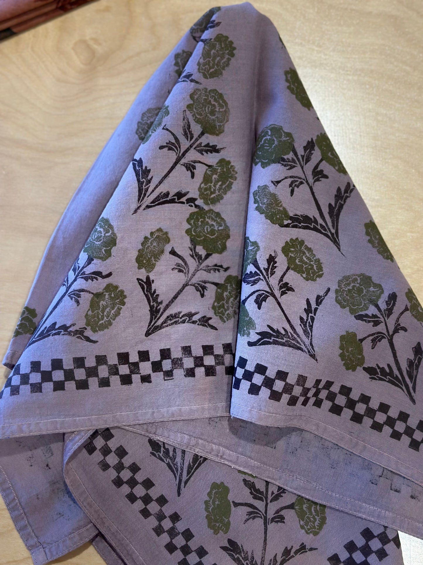 Hand-dyed bandana - Purple