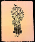 Misteriosa Yo - Lino Print 11.5" x 15"