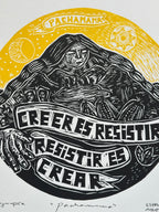 Pachamama - Linocut 9.5”x12.5”